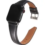 AW Kožený COLORFULL SLIM řemínek na Apple Watch - Černý Šířka uchycení řemínku: 38/40/41/42mm, Barva: Černý IR-AWKRTS02