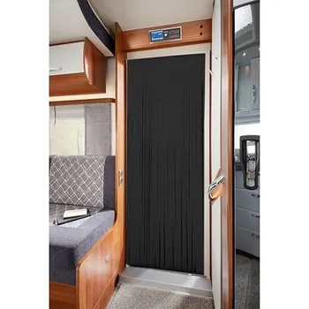 Moskytiéra Dveřní závěs Curtina4U barva antracit velikost 1