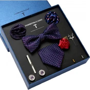 Kravata Luxusní komplet pro muže Pablo Fialová