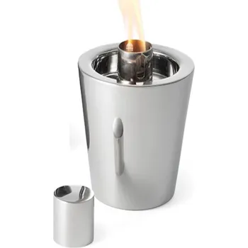 Svícen Philippi TARCIA Stolní krb/louče nerez leštěný