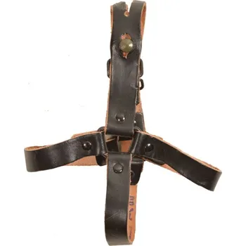 Řemení kožené k lahvi ČSLA (Kompletní kožené řemení na polní lahev -čutoru, originál používaný ČSLA.)