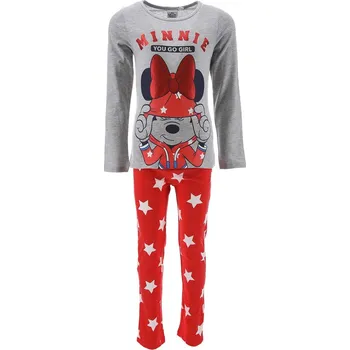 Dívčí pyžamo Šedo-červené dívčí pyžamo Minnie Mouse Velikost: 116