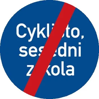 Dopravní značka Dopravní značka C14b - Konec jiného příkazu - Standardní kruh 700mm