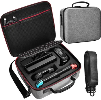 Obal na herní konzoli Cestovní kufřík na Nintendo Switch a Switch OLED Barva: Šedá