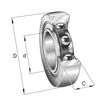 LR 608-2RSR INA Ložisková kladka