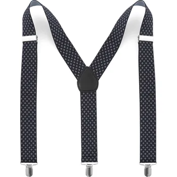 Kšandy Černé šle s geometrickým vzorem - Tailor Toki