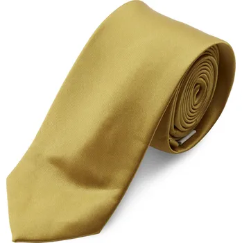 Lesklá zlatá kravata 6 cm Basic - Trendhim