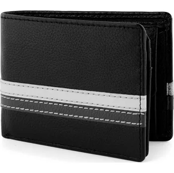 Peněženka Čená kožená RFID peněženka Larry - Lucleon