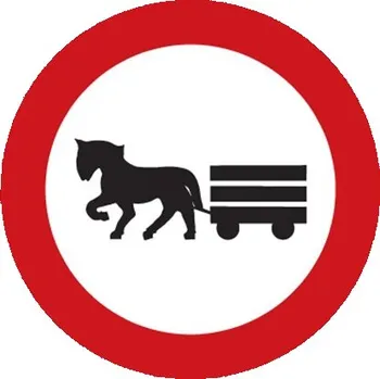 Dopravní značka Dopravní značka B9 - Zákaz vjezdu potahových vozidel - Standardní kruh 700mm