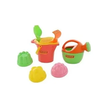 Hra na zahradu Sada na písek č. 345: Kbelíček malý s hubičkou, sítko /+1