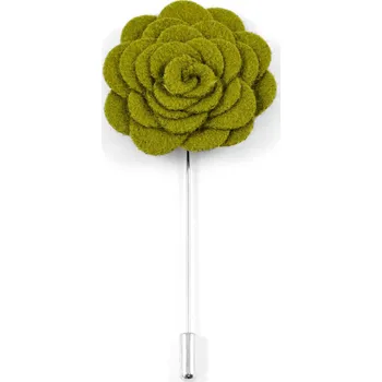 Brož Zelený špendlík do klopy Růže - Warren Asher