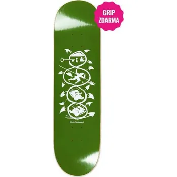 Skateboardová deska SK8 DESKA POLAR Shin Sanbongi - The Spir - zelená - 8.125 + při osobním odběru 1 917 Kč