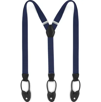 Kšandy Úzké tmavě modré šle na knoflíky - Trendhim