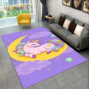 Koberec Koberec s motivem jednorožce do dětského pokoje - 10,60x90cm