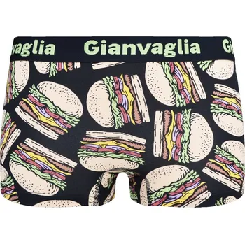 Kalhotky Dámské boxerky Dobroty 8805 Gianvaglia Barva/Velikost: hamburgery černá / XL/XXL