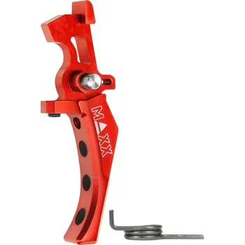 Sportovní střelba MAXX Model CNC spoušť Advanced Speed (style D) pro M4 - červená