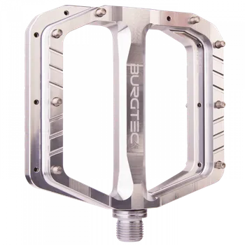 Pedál na kolo Pedály Burgtec Penthouse Flat MK5 Barva: Rhodium Silver