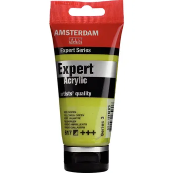 Vodová barva Akrylová barva Amsterdam Expert - 617 Yellowish Green Objem: 75 ml
