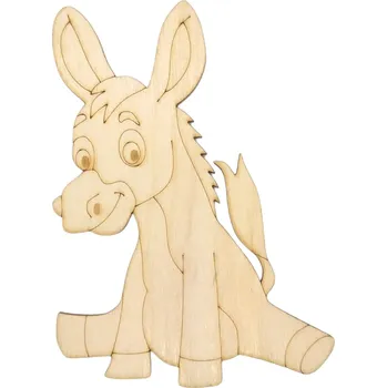 omalovánky Pehucraft Dřevěná omalovánka oslík