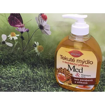 Mýdlo Tekuté mýdlo dezinfekční přísadou med + Q10