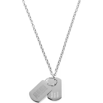 Náhrdelník Náhrdelník Psí známka s čárkovým kódem - Lucleon