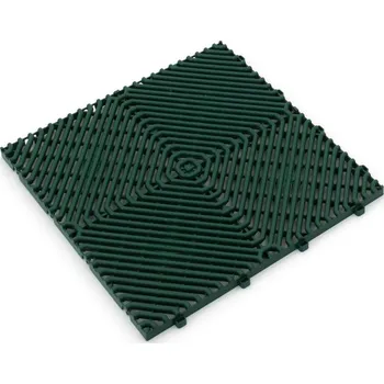 Venkovní dlažba Plastová dlažba Linea Rombo 39,5 x 39,5 x 1,7 cm, zelená
