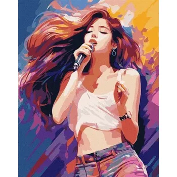 Set školních potřeb Malowanie po numerach - Magiczny głos 40x50cm