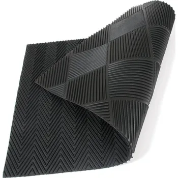 Rohožka Gumová čisticí rohož DoubleSide 45 x 75 x 1 cm, černá