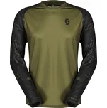 Cyklistický dres SCOTT Trail Storm LS Barva: Fir Green-Acid, Velikost: M