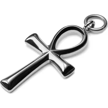 Přívěsek Titanový přívěsek Ankh stříbrné barvy - Lucleon