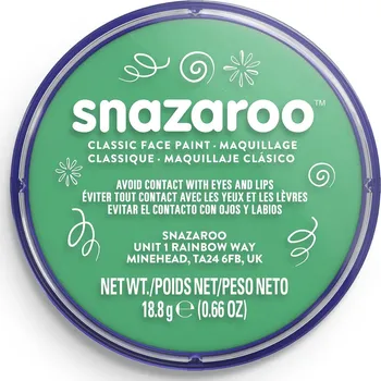 Speciální výtvarná barva Barva na obličej 18ml Snazaroo - zelená (Bright Green)