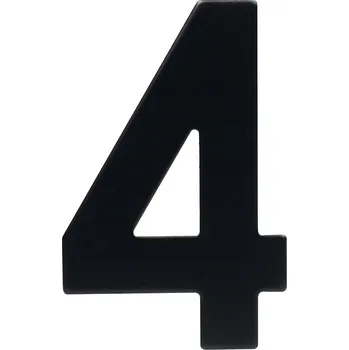 Domovní číslo Domovní číslo 4", RN.95L, černá"