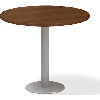 Jídelní stůl Jednací stůl ProOffice, průměr 90 cm, ořech