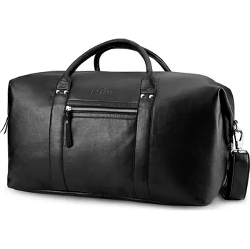 Cestovní taška Fidei | Černá cestovní taška z&nbsp;kozí kůže kvality full grain - Sidegren