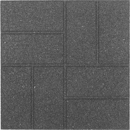 Gumová dlažba Cobblestone 40 x 40 x 1,5 cm, šedá
