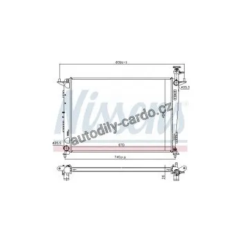 Chladič motoru Chladič motoru NISSENS 666231
