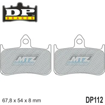 Brzdová destička Destičky brzdové DP112-SDP DP Brakes - směs SDP Sport HH+ DP112-SDP