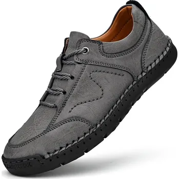 Pánská běžecká obuv Outdoorové tenisky MIX566 Barva: Šedá, Velikost: 39