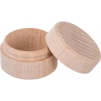 Úložný box Dřevia Dřevěná kulatá krabička MINI - 4 CM