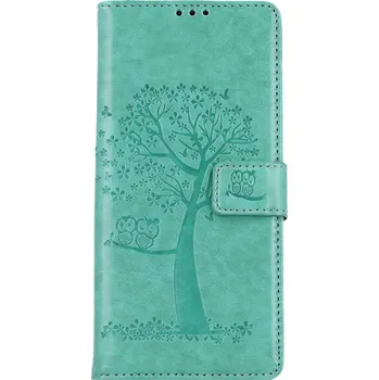Pouzdro na mobilní telefon Pouzdro Samsung A14 5G knížkové Zelený strom sovičky (kryt neboli obal na Samsung A14 5G)