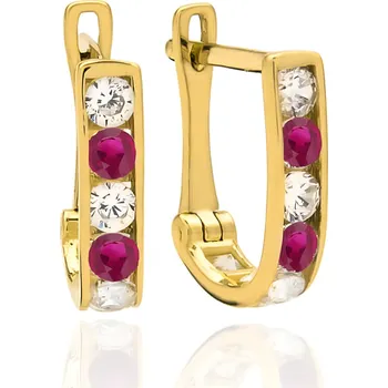 Hodinky Náušnice Bonore - Zlato 585 - Kubický Zirkon 143397