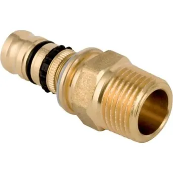 Vodovodní potrubí Geberit MEPLA přechodka DN20, 3/4", vnější závit, voda, mosaz