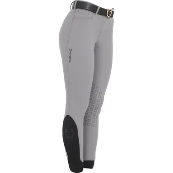 Jezdecké kalhoty EQUESTRO Rajtky Zenda Light Equestro, s gripem na kolenou, dámské, frost grey 40