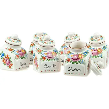 Kořenka Keramika Psutková 6 dílná sada kořenek, kalamář