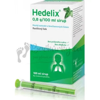 Lék na kašel, rýmu a nachlazení Hedelix sir (fl.skl.jantar.+dávkov.střík.) 1x100 ml