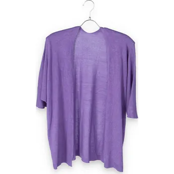 Dámský svetr Kardigan krátký Itálie barva: fialová světlá