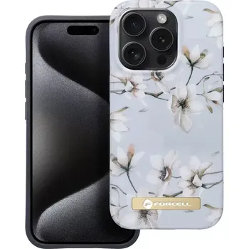 Pouzdro na mobilní telefon Prémiové pouzdro FORCELL F-PROTECT Mirage 4D s MagSafe na mobil Apple iPhone 15 Pro - Spring flowers (FORCELL F-PROTECT Mirage kompatibilní s MagSafe, 4D potisk pro Apple IPHONE 15 PRO)