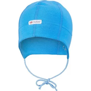 Kojenecká čepice Little Angel Čepice smyk zavazovací plochý šev Outlast® 3 - 42-44 cm, modrá
