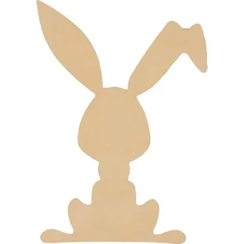 Dřevia Dřevěná dekorace - zajíček 16x11 cm