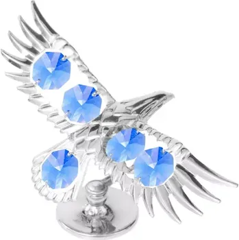 Žertovný předmět Letící OREL Crystocraft - stříbrná